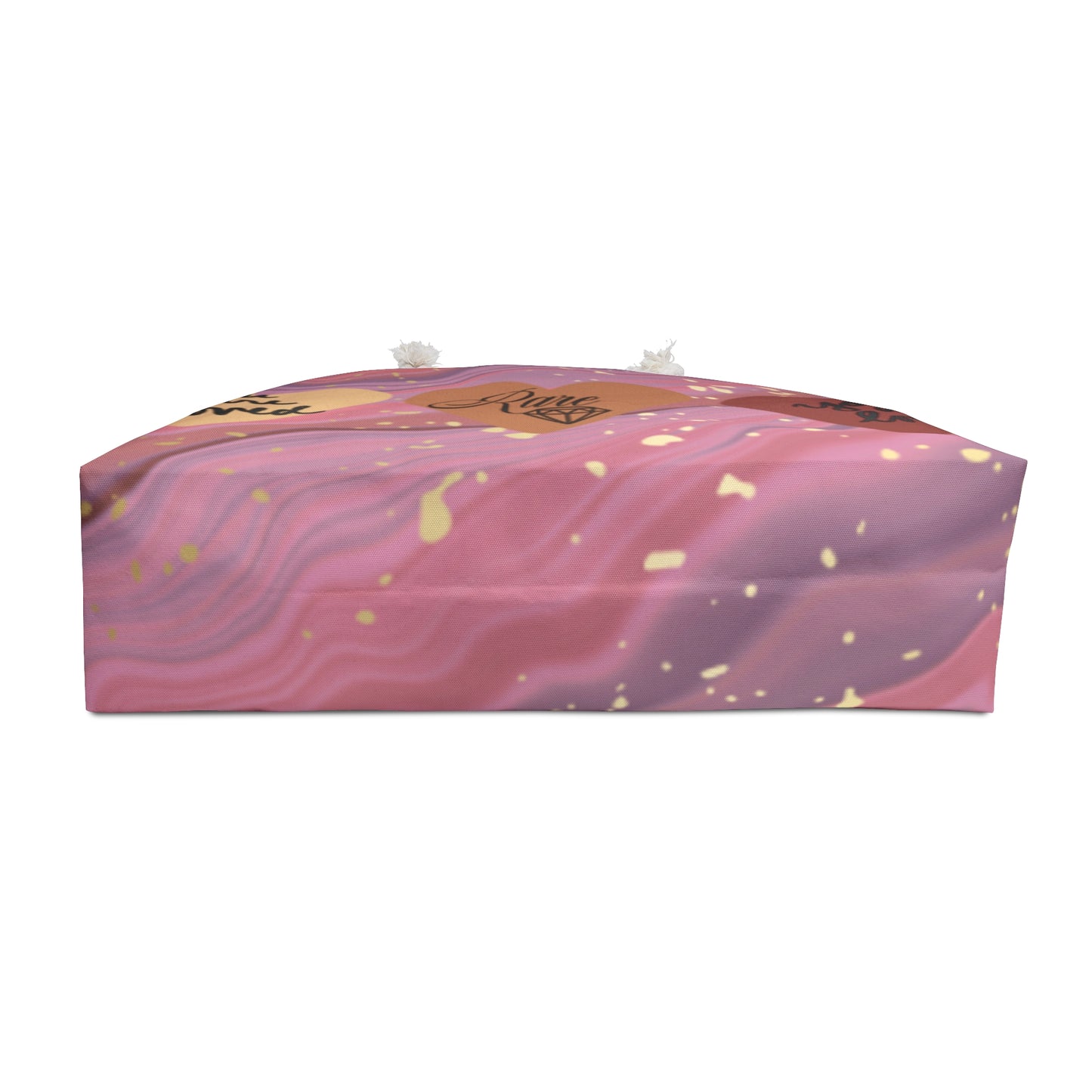 Love & Boldness Weekender Bag - Stylish Pink Marble Travel Tote