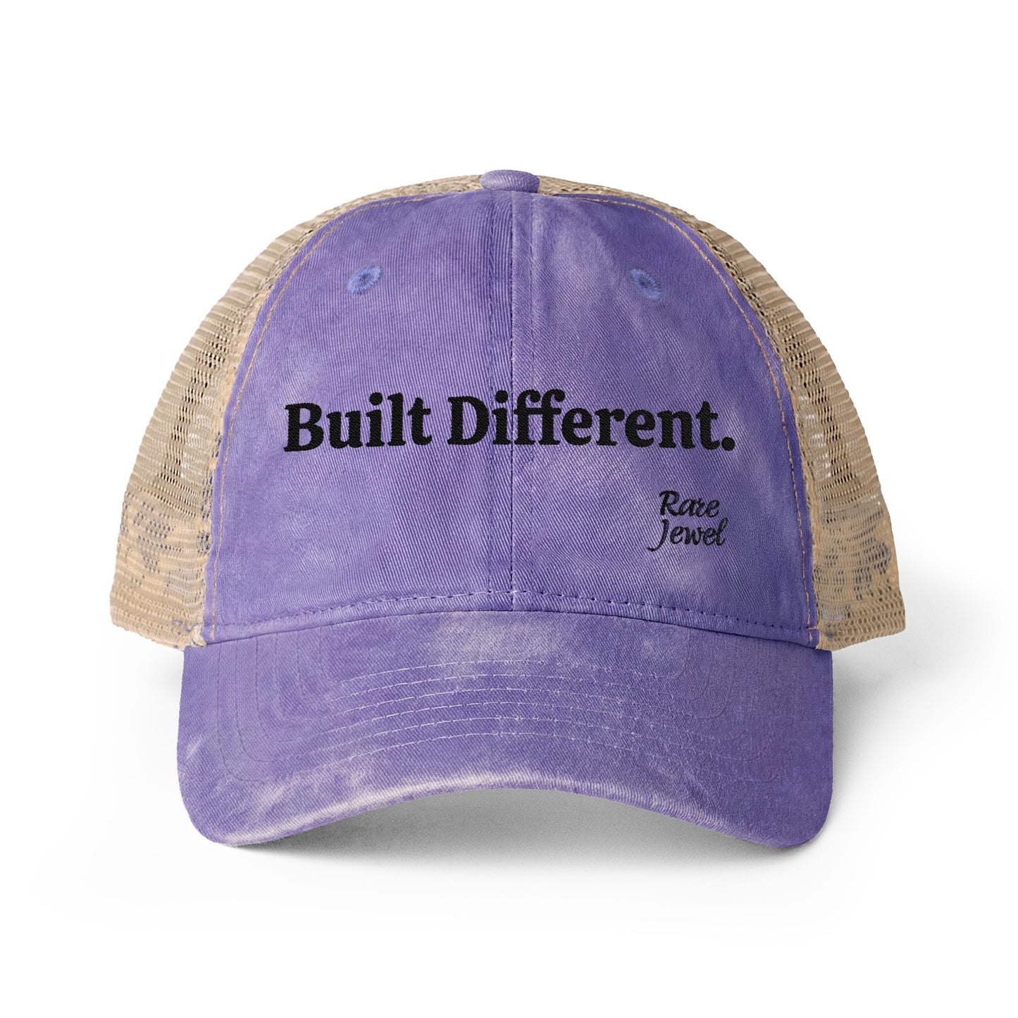 Built Different Women's Washed Mesh-Back Cap