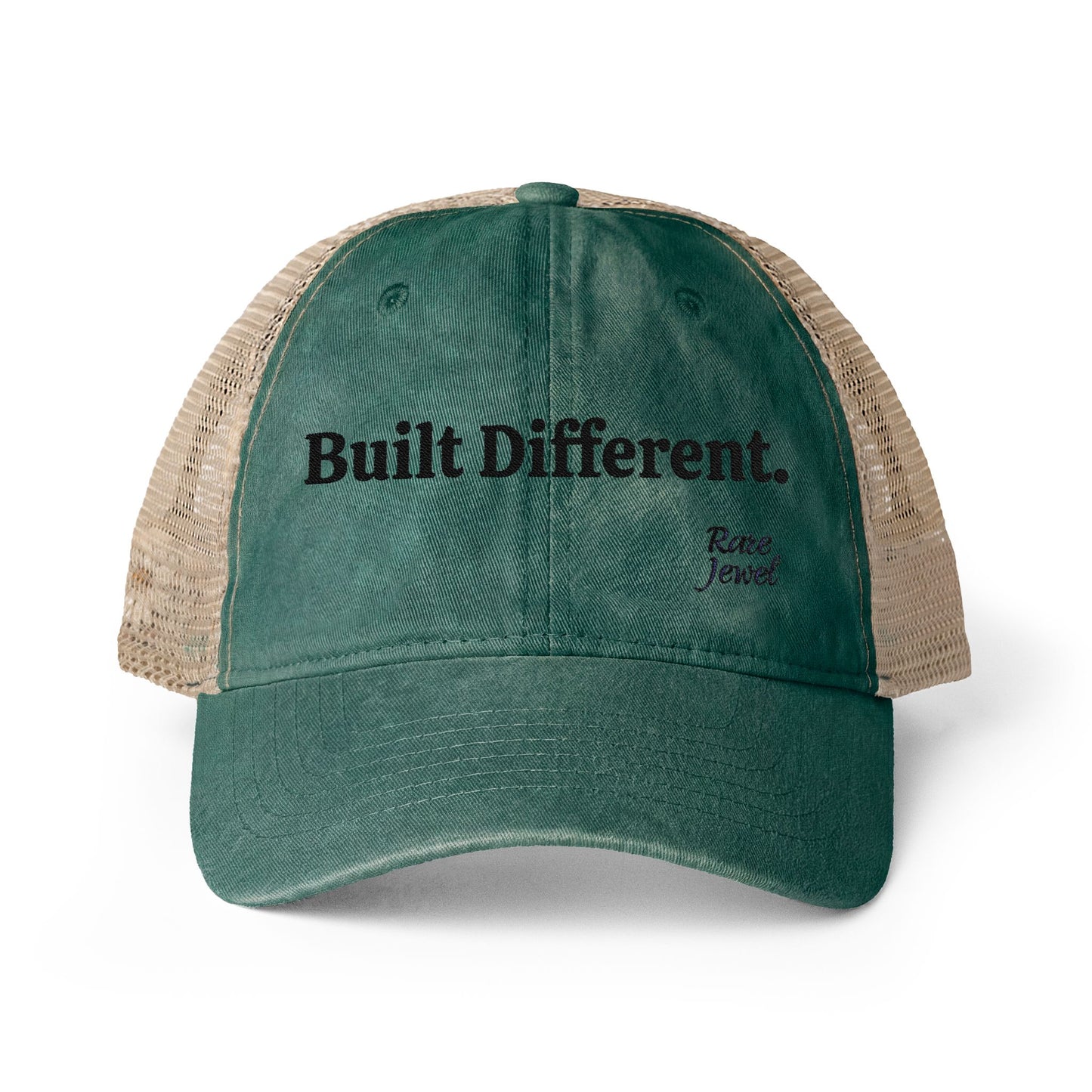 Built Different Women's Washed Mesh-Back Cap