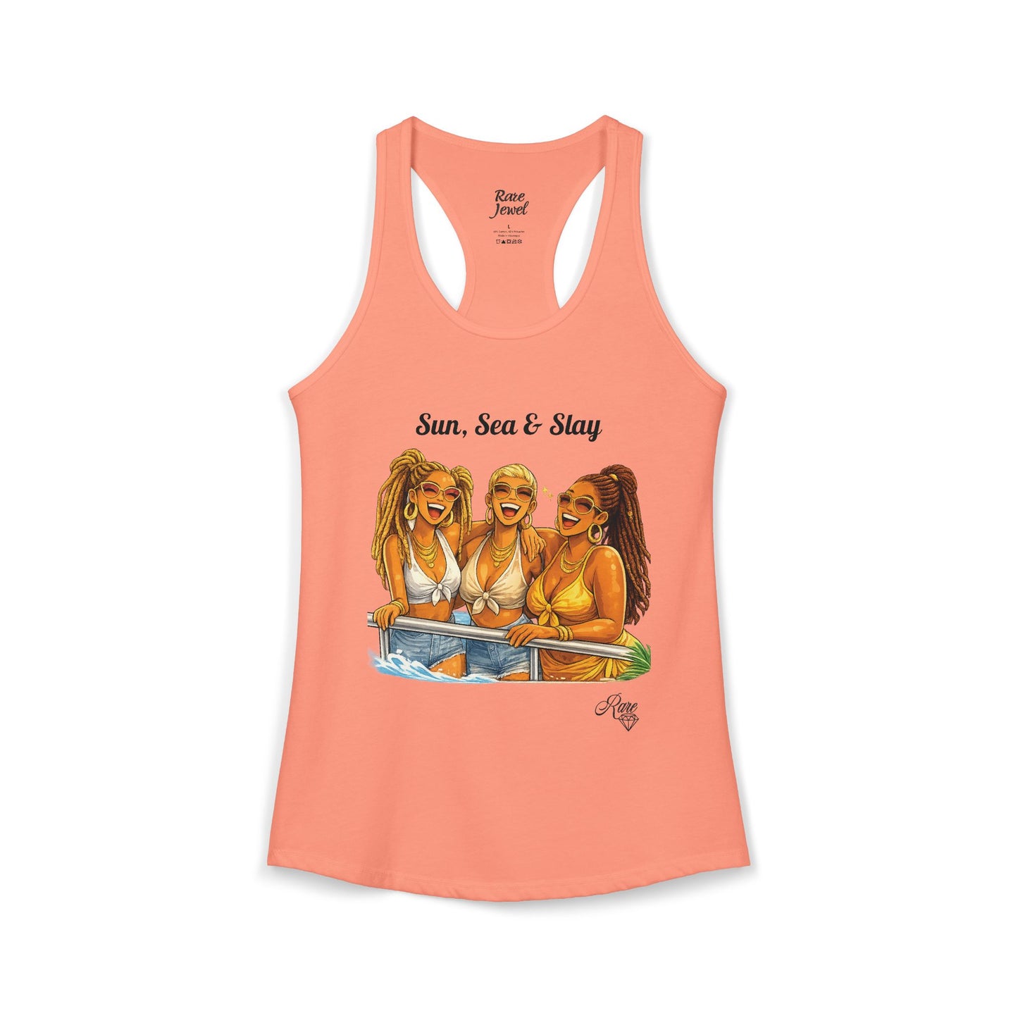 Sun, Sea & Slay Women's Ideal Racerback Tank