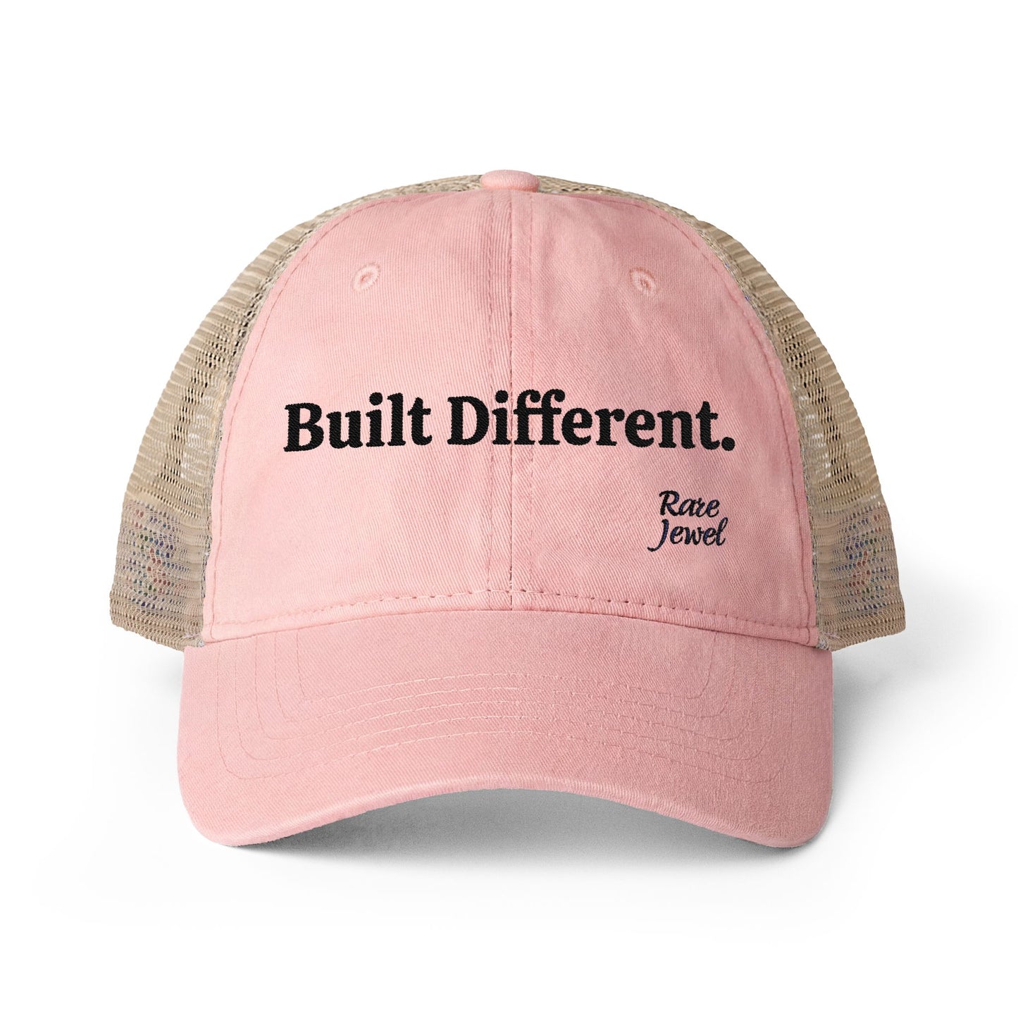 Built Different Women's Washed Mesh-Back Cap
