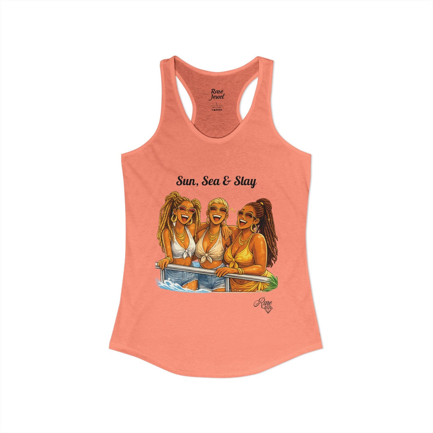 Sun, Sea & Slay Women's Ideal Racerback Tank