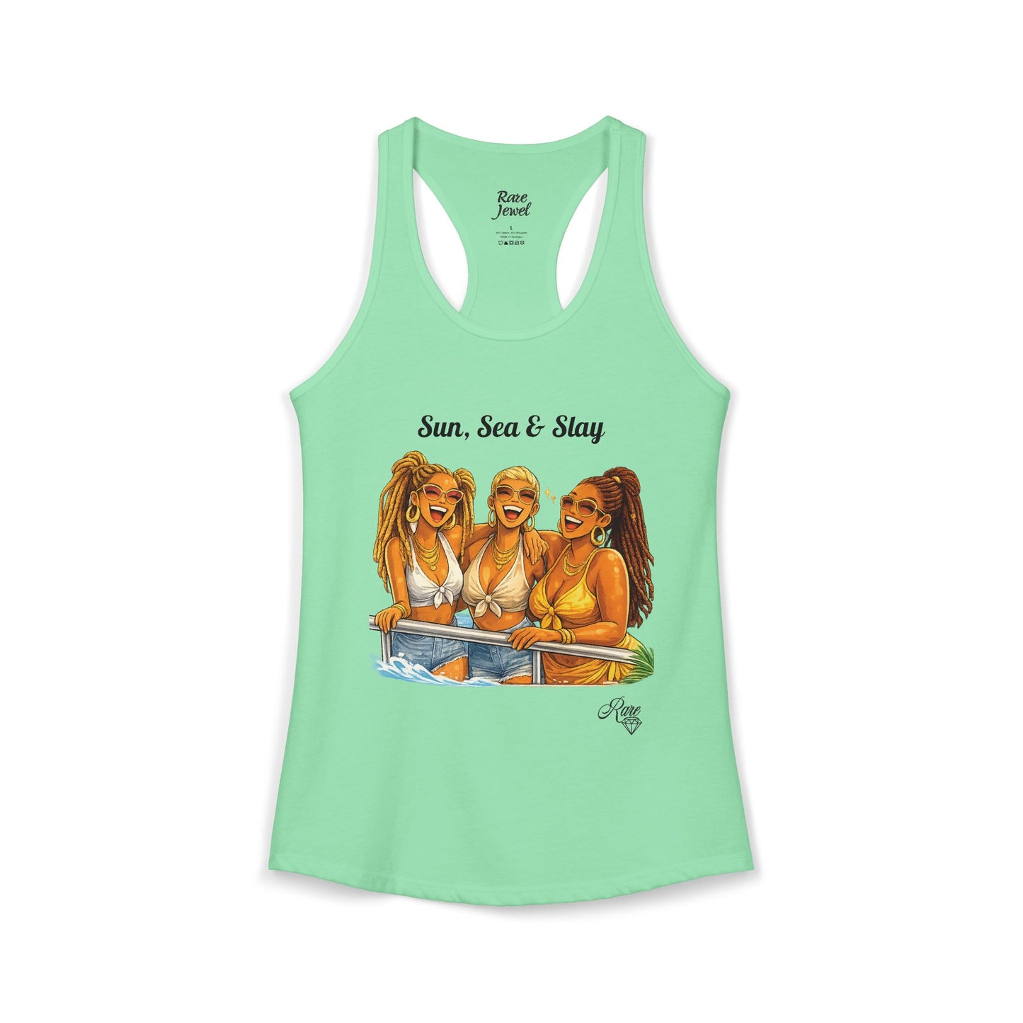 Sun, Sea & Slay Women's Ideal Racerback Tank