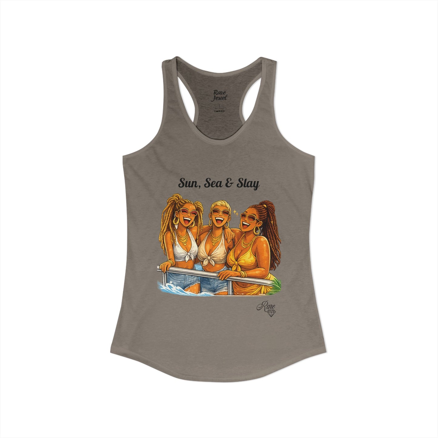 Sun, Sea & Slay Women's Ideal Racerback Tank