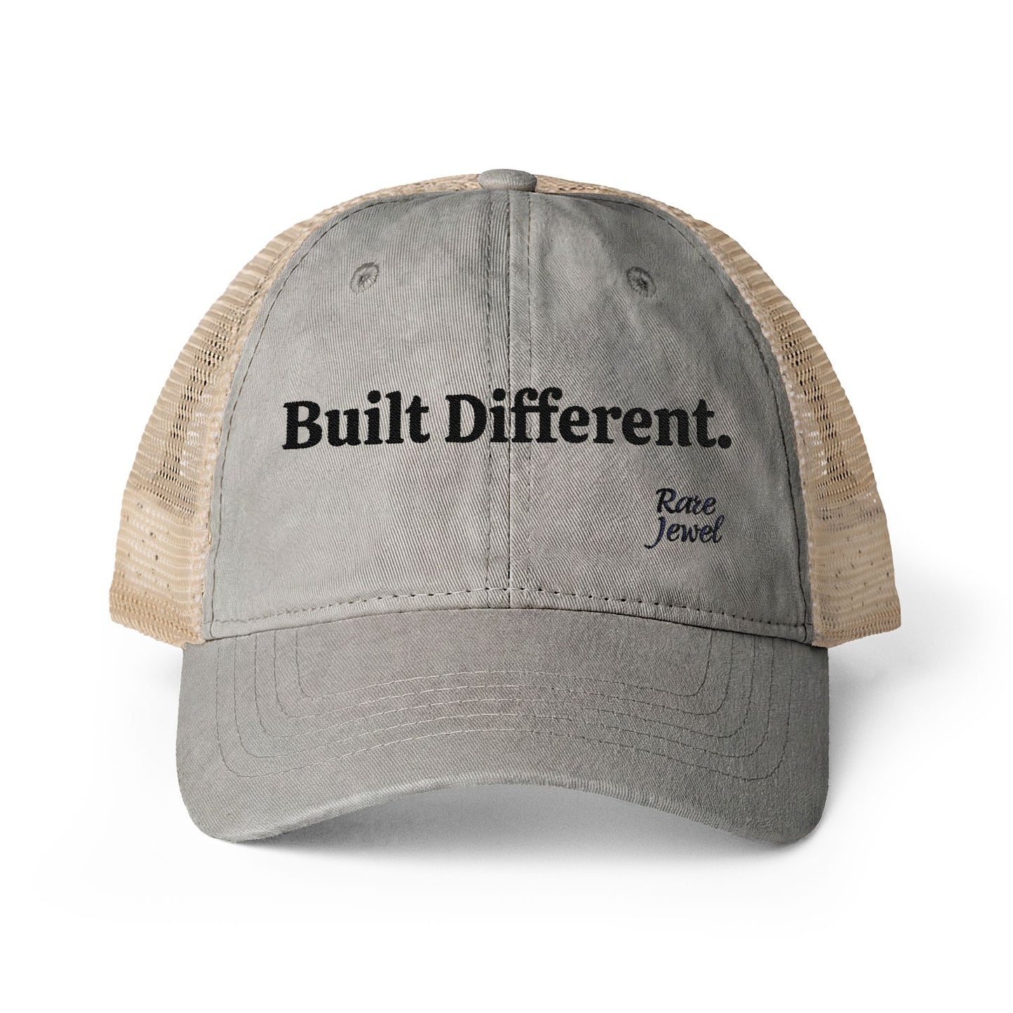 Built Different Women's Washed Mesh-Back Cap