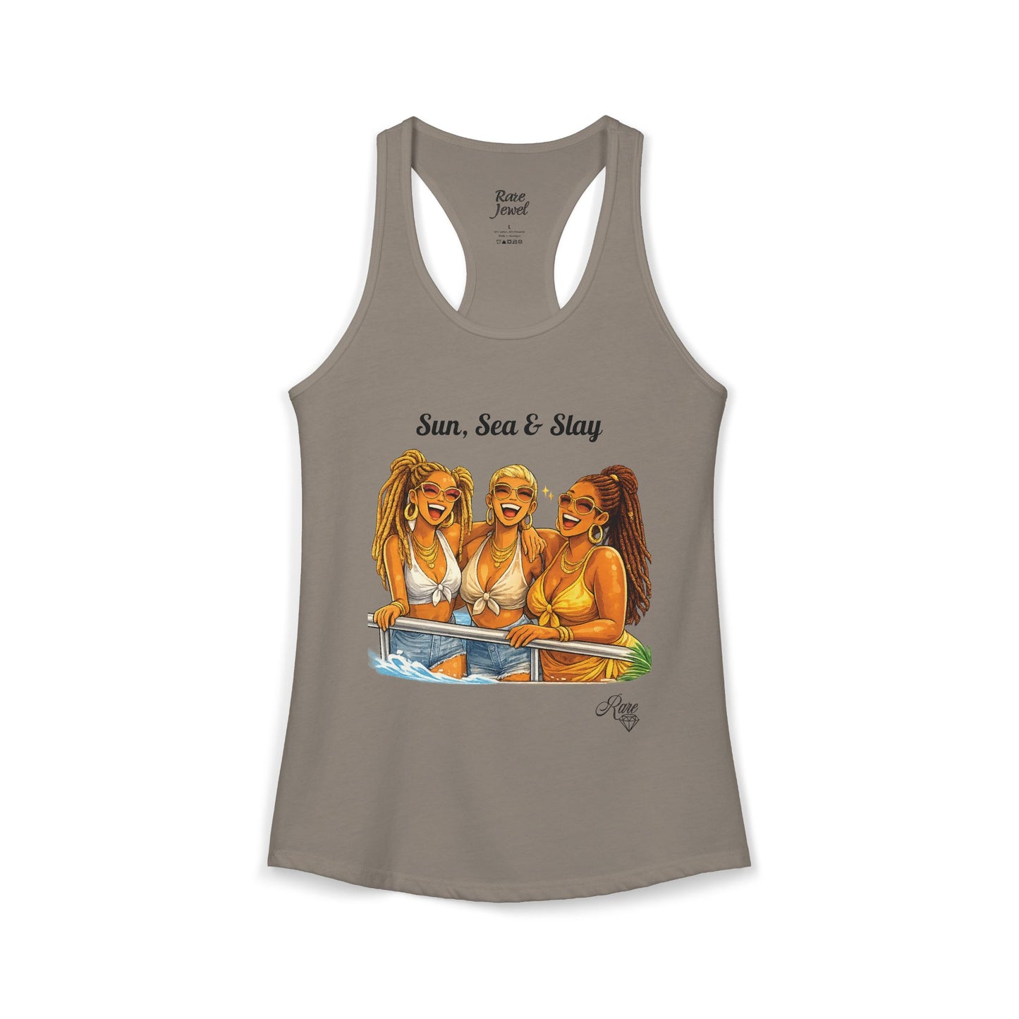 Sun, Sea & Slay Women's Ideal Racerback Tank