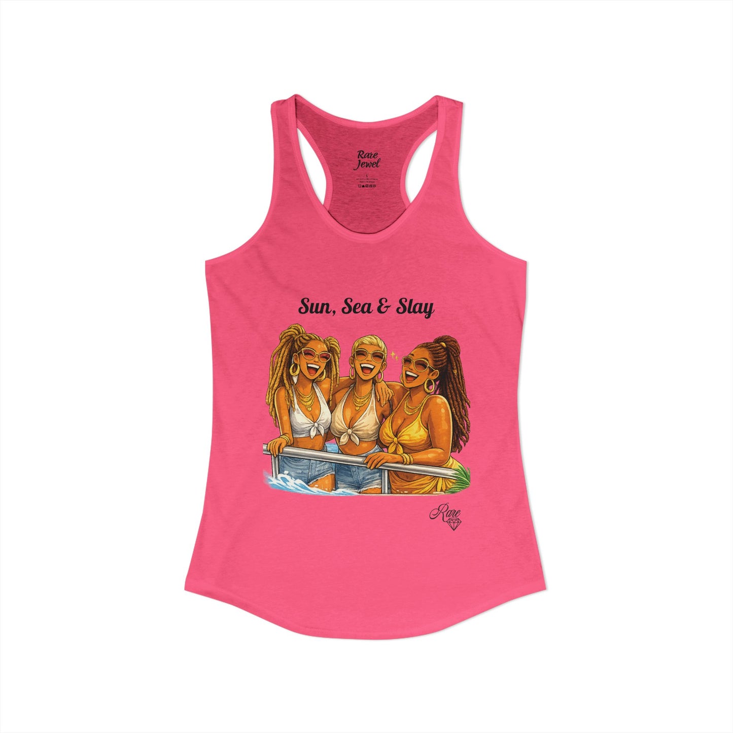 Sun, Sea & Slay Women's Ideal Racerback Tank