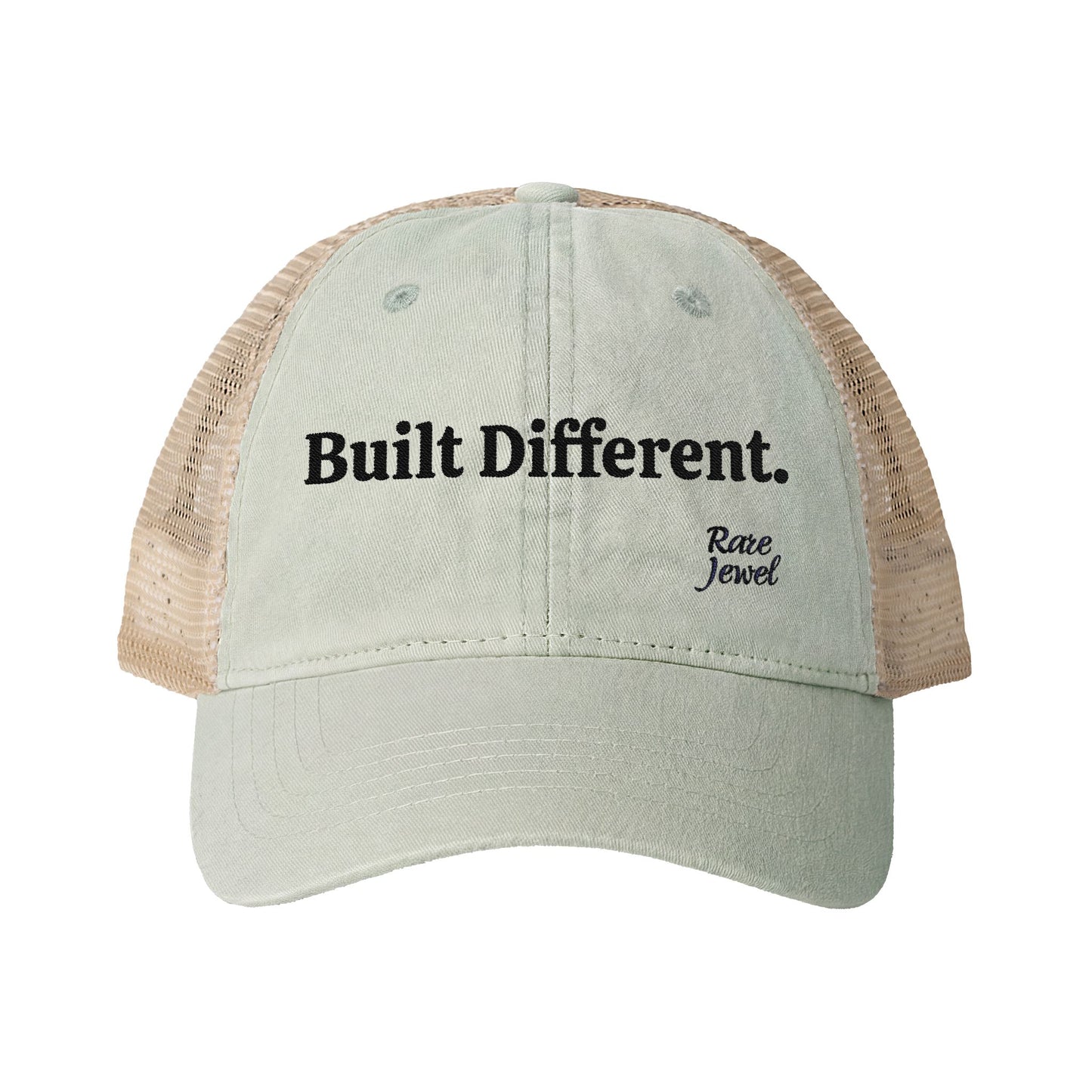 Built Different Women's Washed Mesh-Back Cap