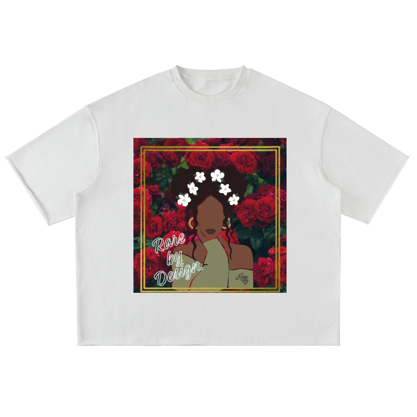 Still We Bloom Washed Rolled Hem Half Sleeve T-Shirt