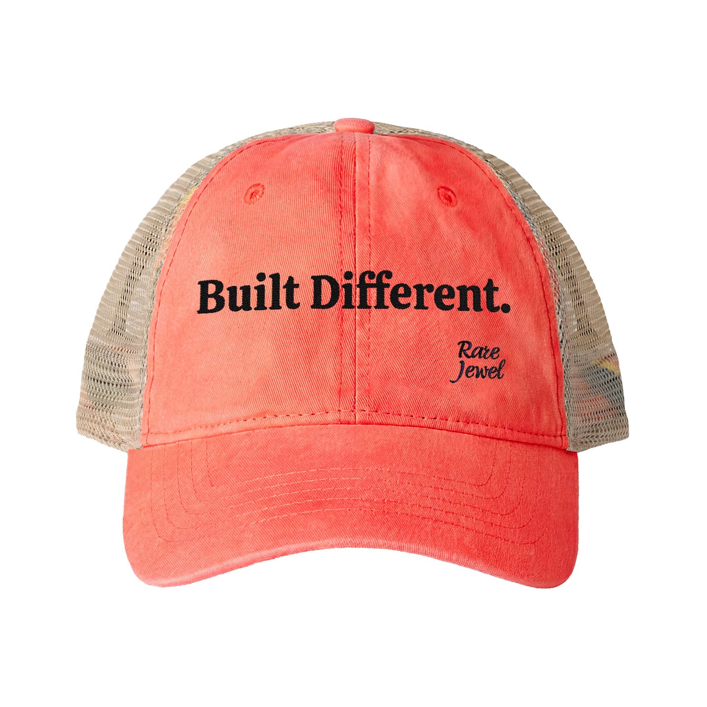 Built Different Women's Washed Mesh-Back Cap