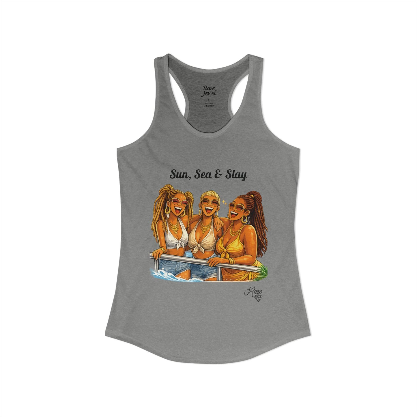 Sun, Sea & Slay Women's Ideal Racerback Tank