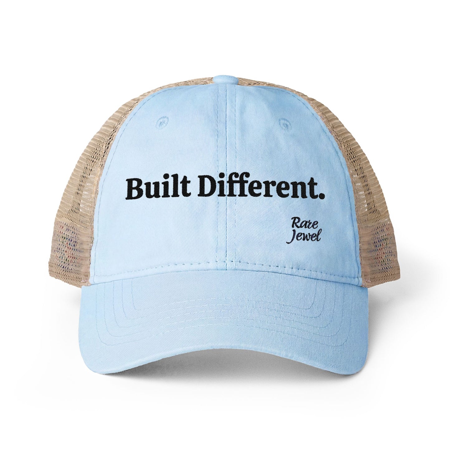 Built Different Women's Washed Mesh-Back Cap