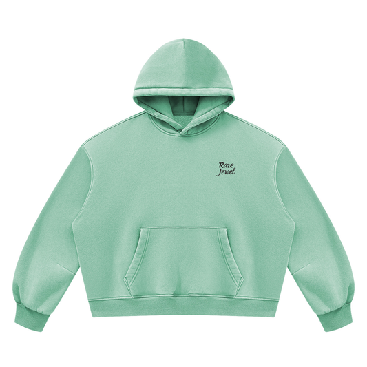 Rare Jewel Unisex Vintage Wash Boxy Fleece Hoodie