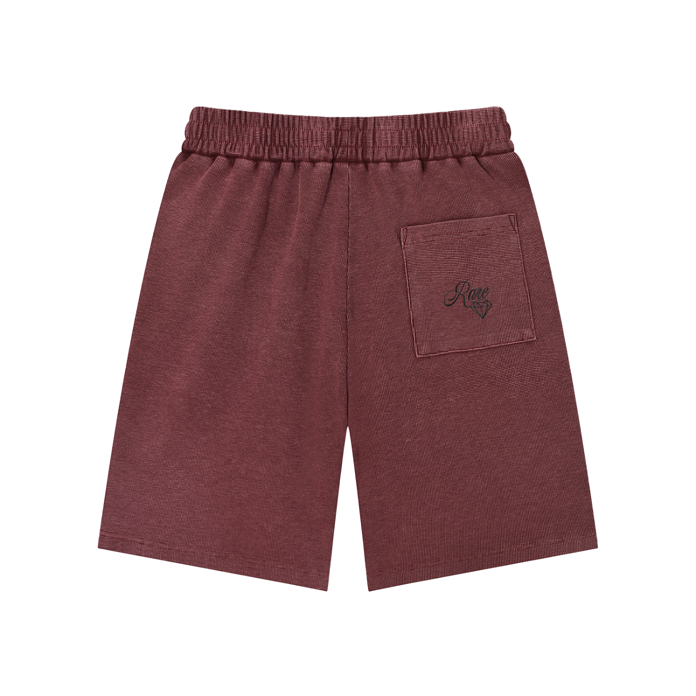 Mineral Wash Waffle Knit Shorts