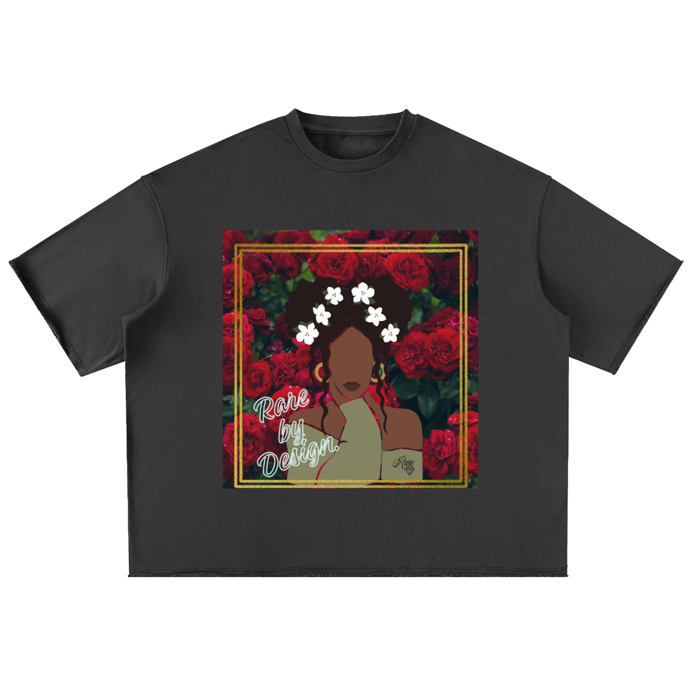 Still We Bloom Washed Rolled Hem Half Sleeve T-Shirt