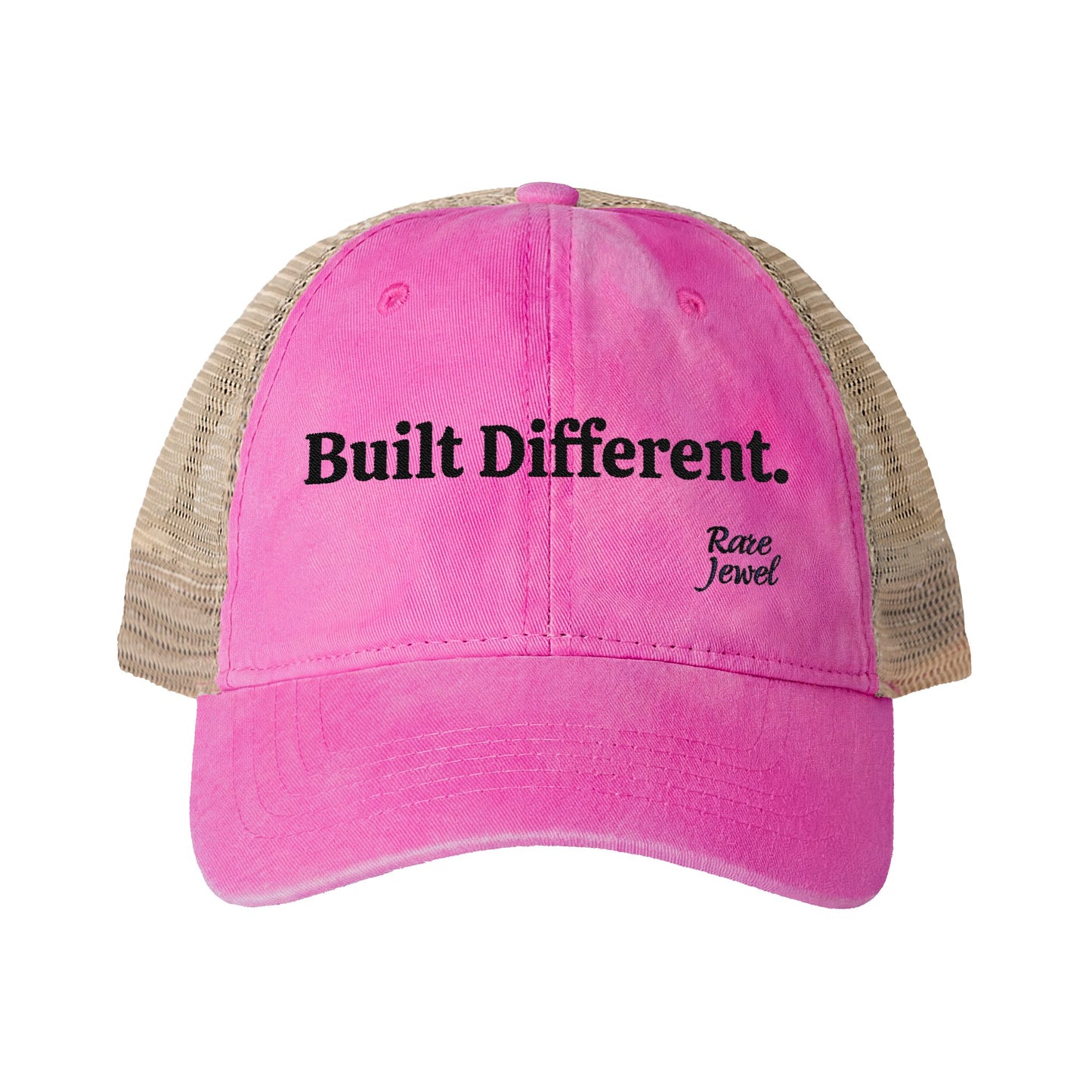 Built Different Women's Washed Mesh-Back Cap