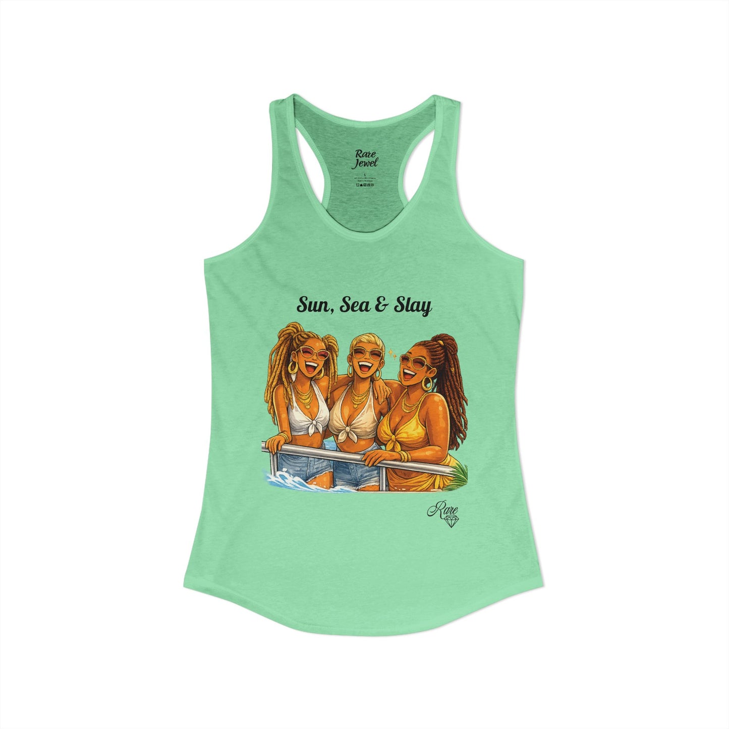 Sun, Sea & Slay Women's Ideal Racerback Tank