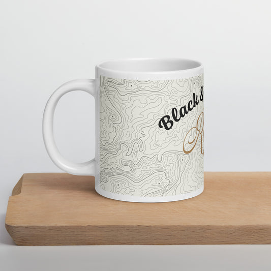 White glossy mug